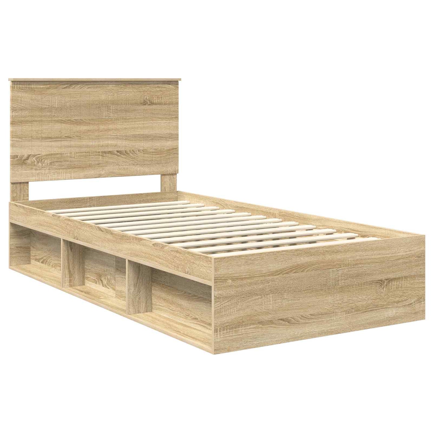 Bedframe met hoofdeinde Sonoma 100 x 200 cm Massief grenenhout