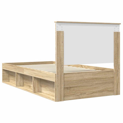 Bedframe met hoofdeinde Sonoma 100 x 200 cm Massief grenenhout