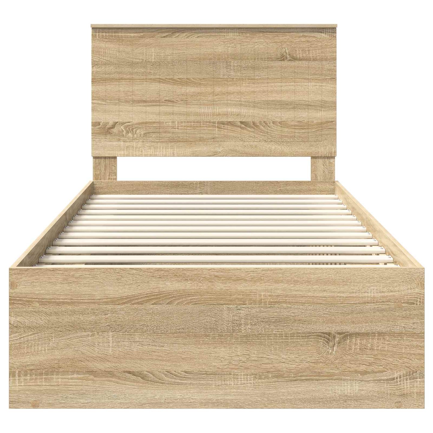 Bedframe met hoofdeinde Sonoma 100 x 200 cm Massief grenenhout
