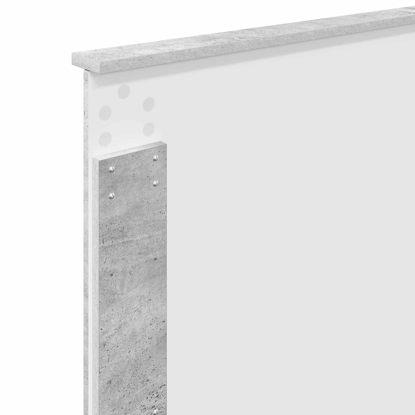 Bedframe Concerte Grijs 100 x 200 cm Massief grenenhout