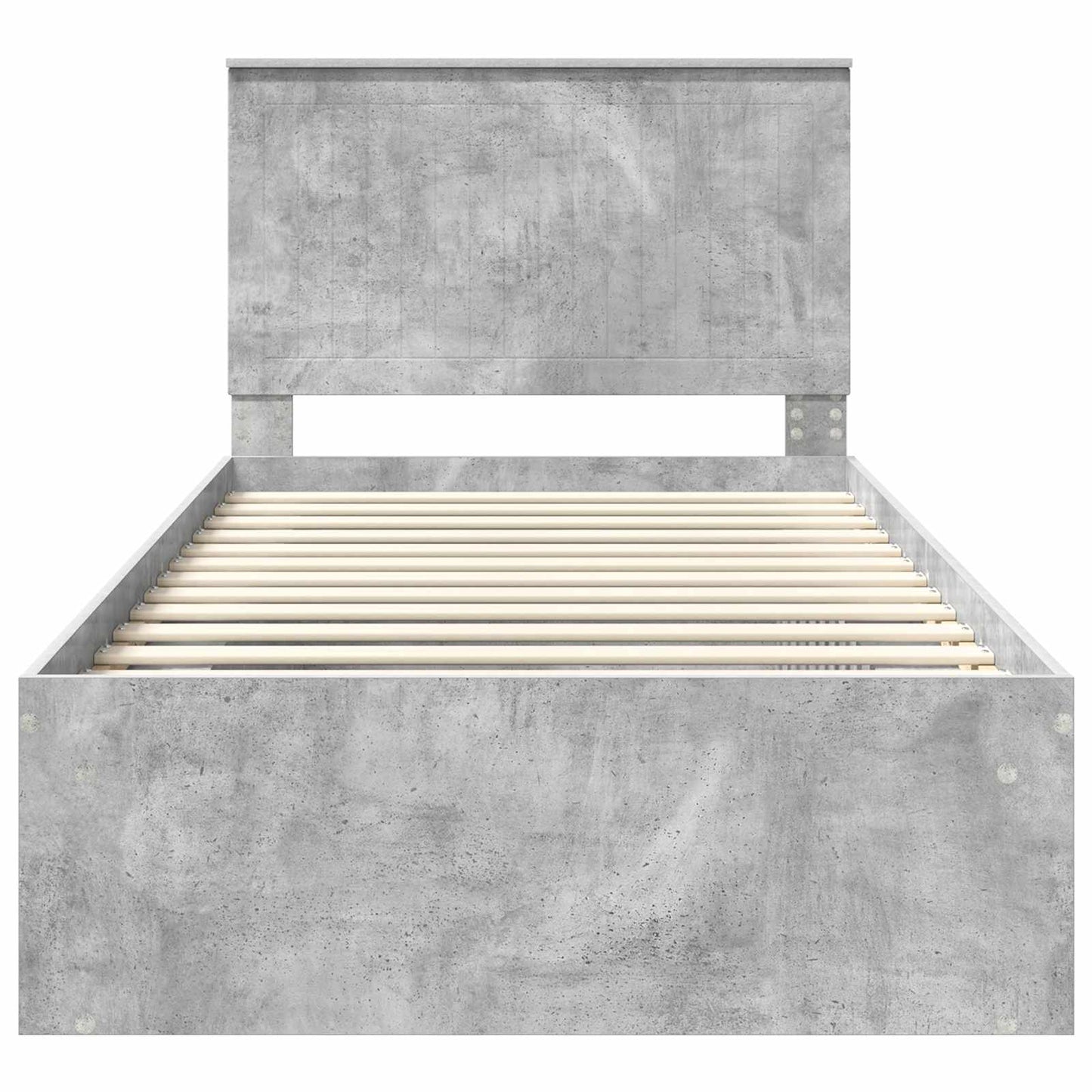 Bedframe Concerte Grijs 100 x 200 cm Massief grenenhout