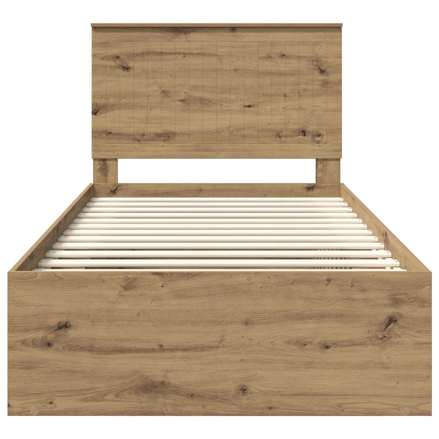 Bedframe Ambachtelijk eiken 100 x 200 cm Massief grenenhout