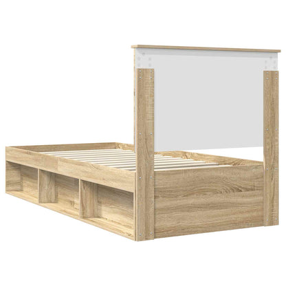 Bedframe met hoofdeinde Sonoma 90 x 190 cm Massief grenenhout