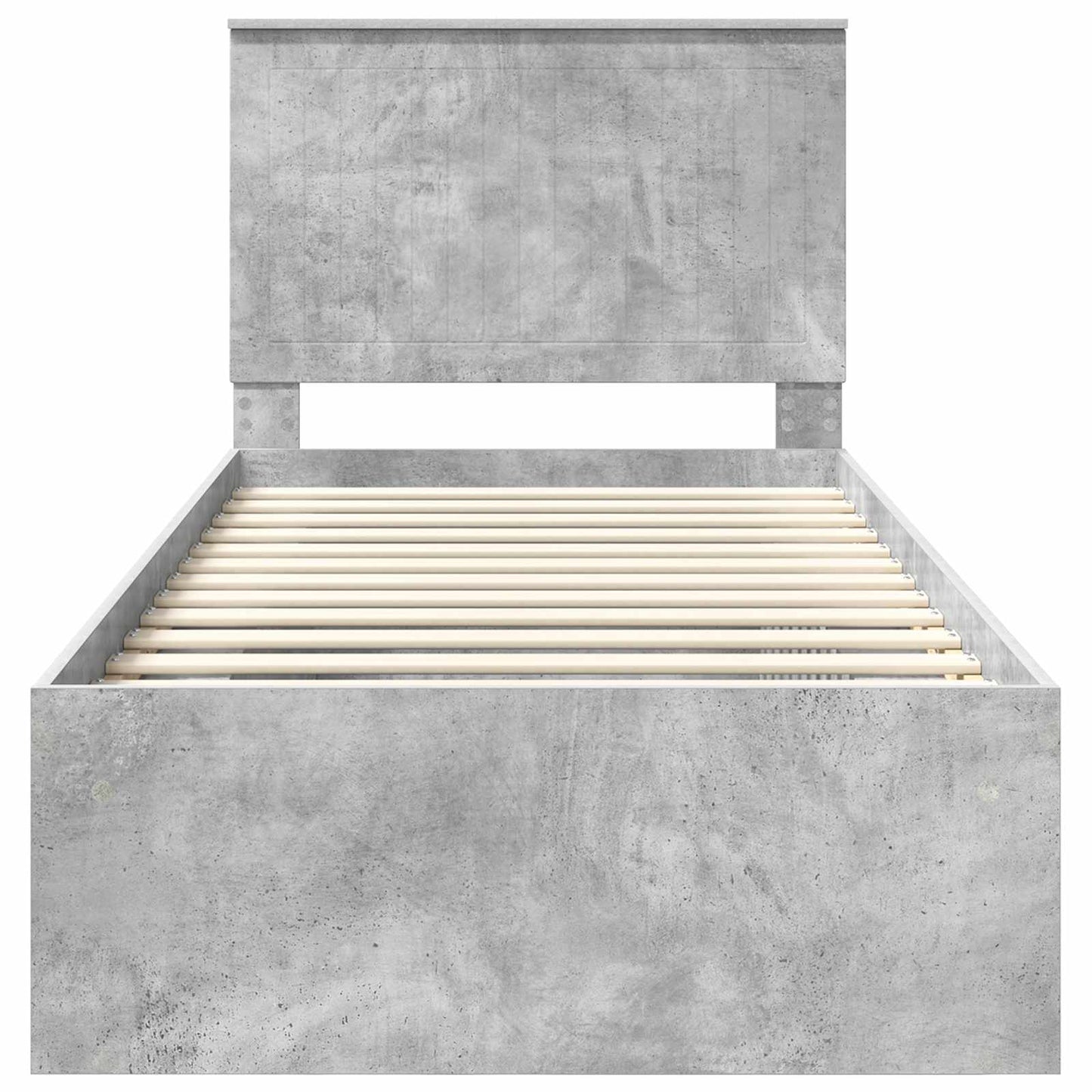 Bedframe Concerte Grijs 90 x 190 cm Massief grenenhout