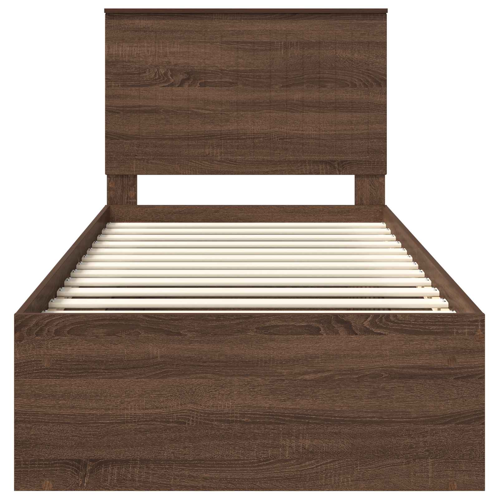 Bedframe Bruin Eiken 90 x 190 cm Massief grenenhout