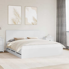 Bedframe Met Lade Met Opslag Ingenieurshout 180 x 200 cm Wit