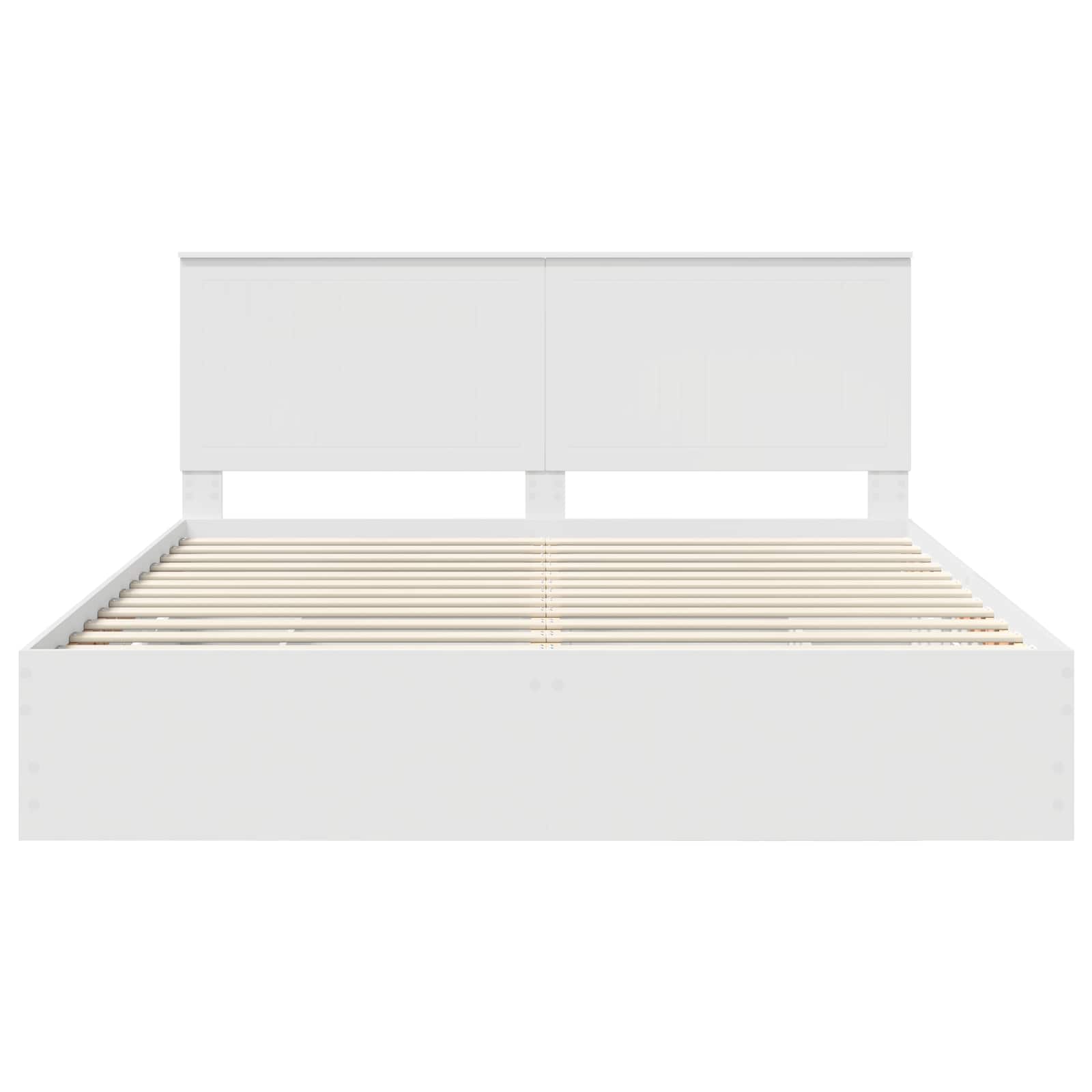 Bedframe Met Lade Met Opslag Ingenieurshout 180 x 200 cm Wit