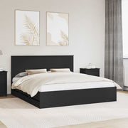 Bedframe met lade 180x200 cm zwart