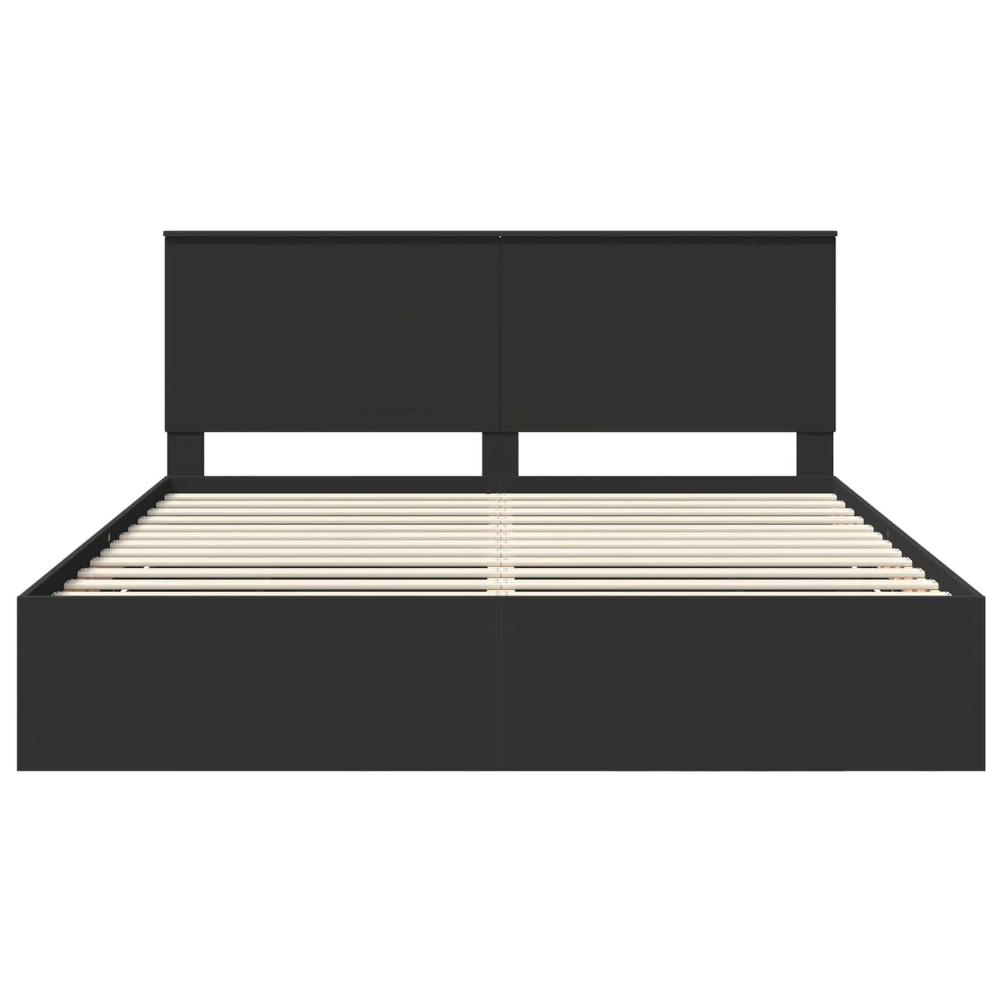 Bedframe Met Lade Met Opslag Ingenieurshout 180 x 200 cm Zwart