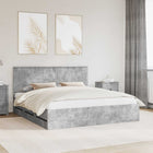 Bedframe met lade 180x200 cm beton grijs