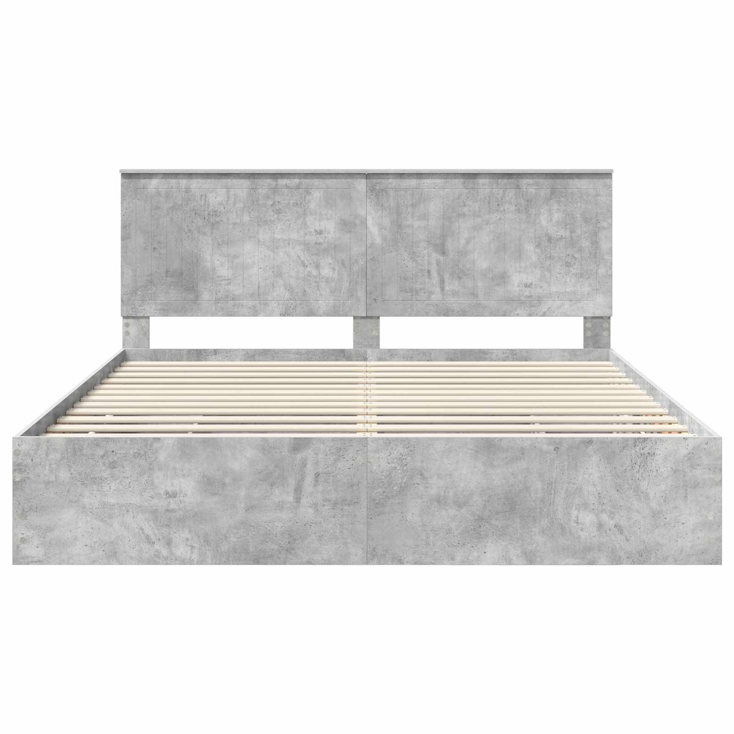 Bedframe Met Lade Beton Grijs Ingenieurshout 180 x 200 cm Betongrijs