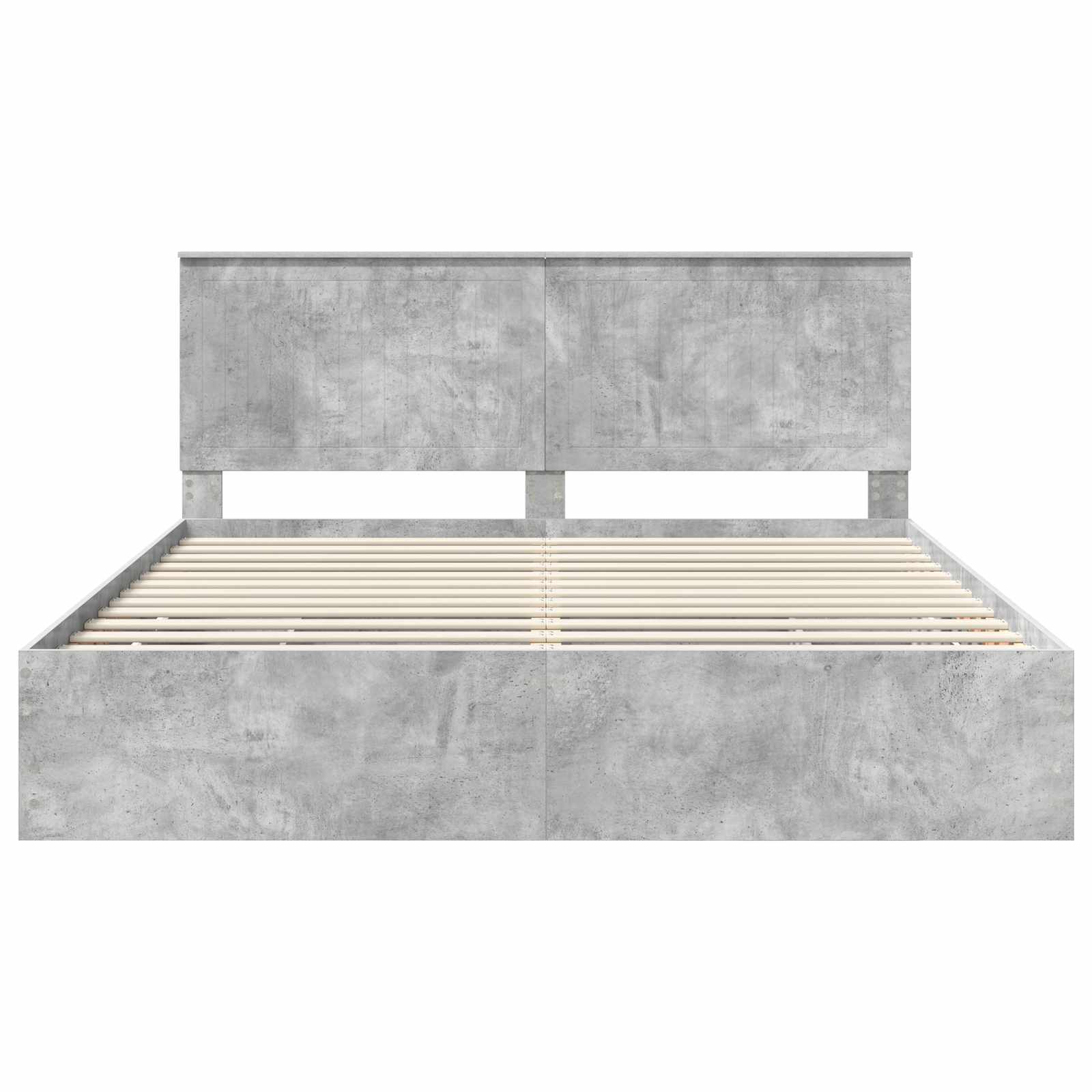 Bedframe Met Lade Beton Grijs Ingenieurshout 180 x 200 cm Betongrijs