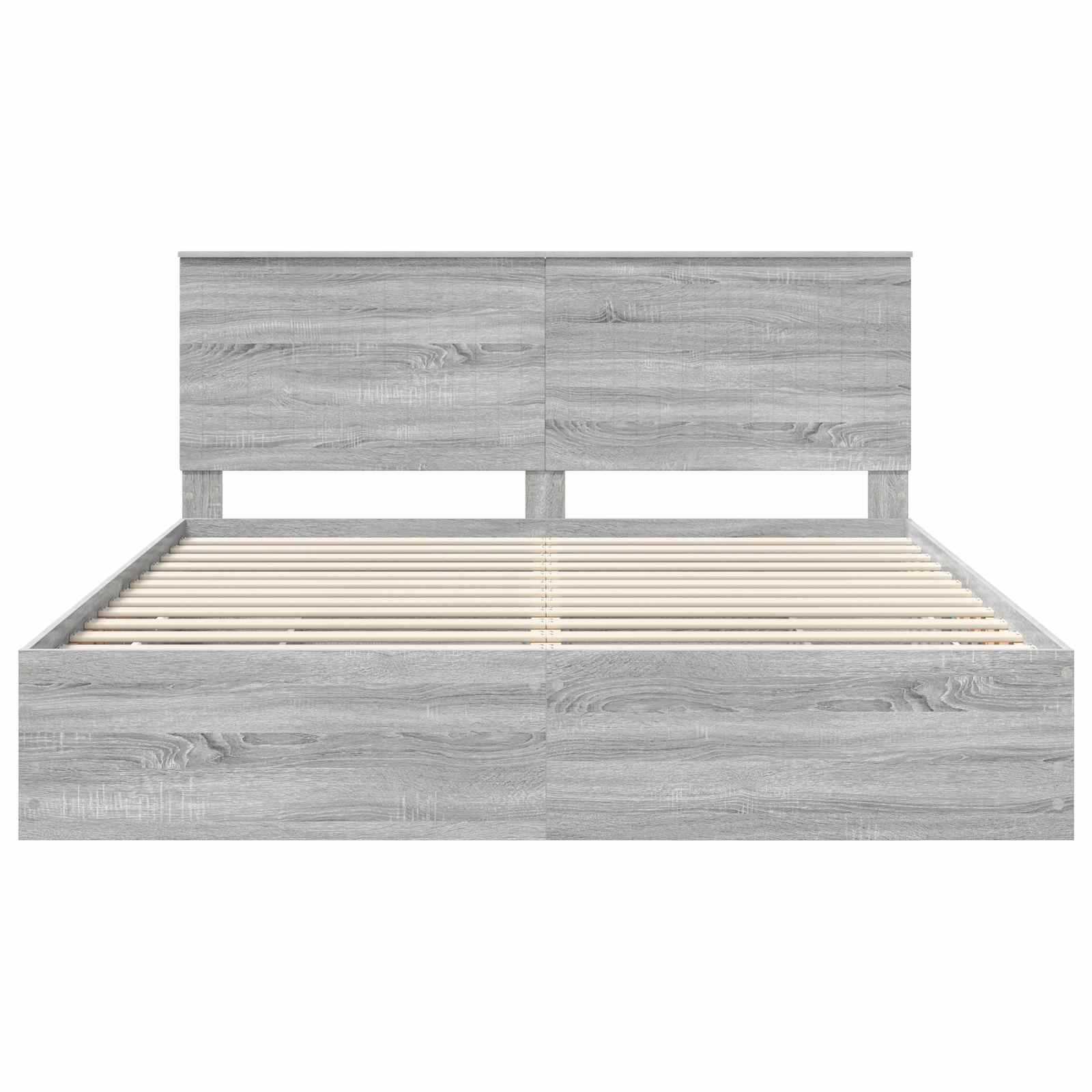 Bedframe Met Lade Ingenieurshout 180 x 200 cm Grijs sonoma