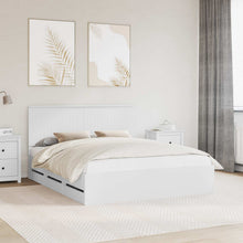 Bedframe Met Lade Met Opslag Ingenieurshout 160 x 200 cm Wit