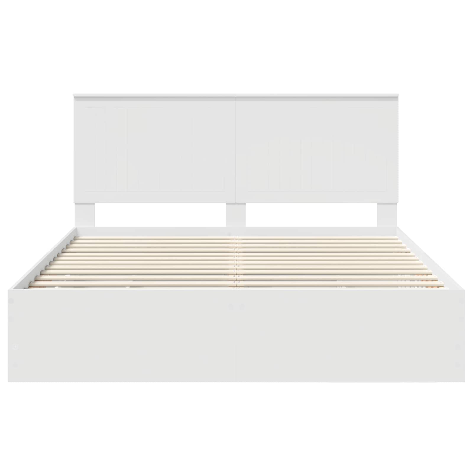 Bedframe Met Lade Met Opslag Ingenieurshout 160 x 200 cm Wit