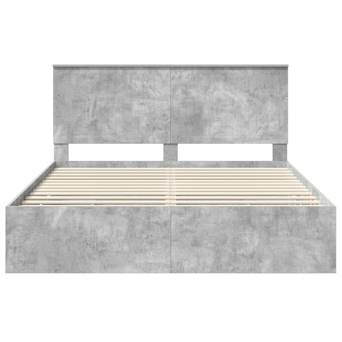 Bedframe Met Lade Beton Grijs Ingenieurshout 160 x 200 cm Betongrijs