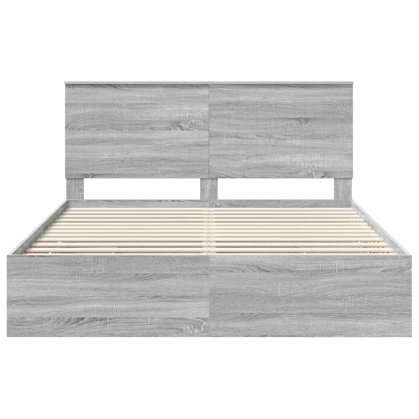 Bedframe met lade Grijs Sonoma 160 x 200 cm Ingenieurshout