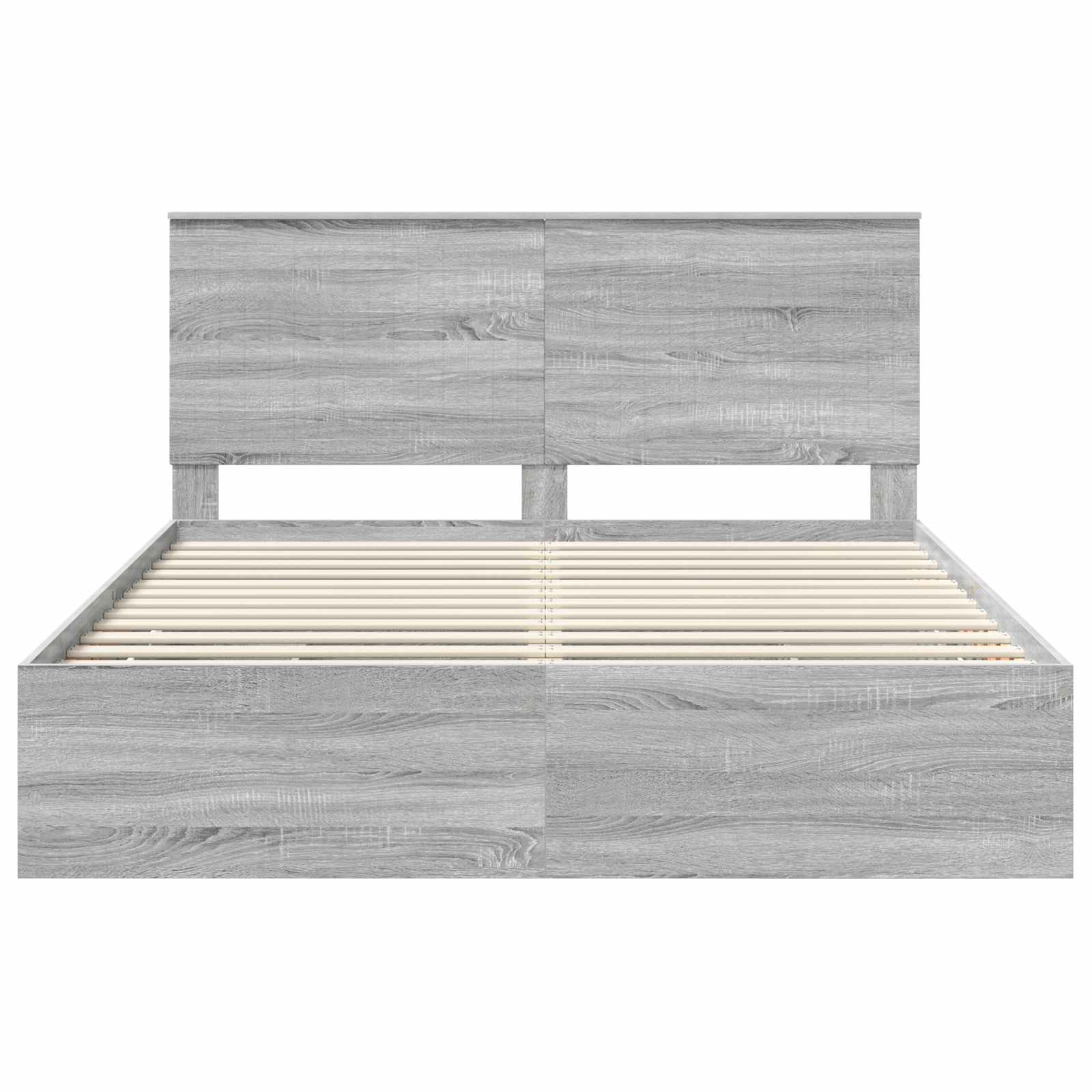 Bedframe met lade Grijs Sonoma 160 x 200 cm Ingenieurshout