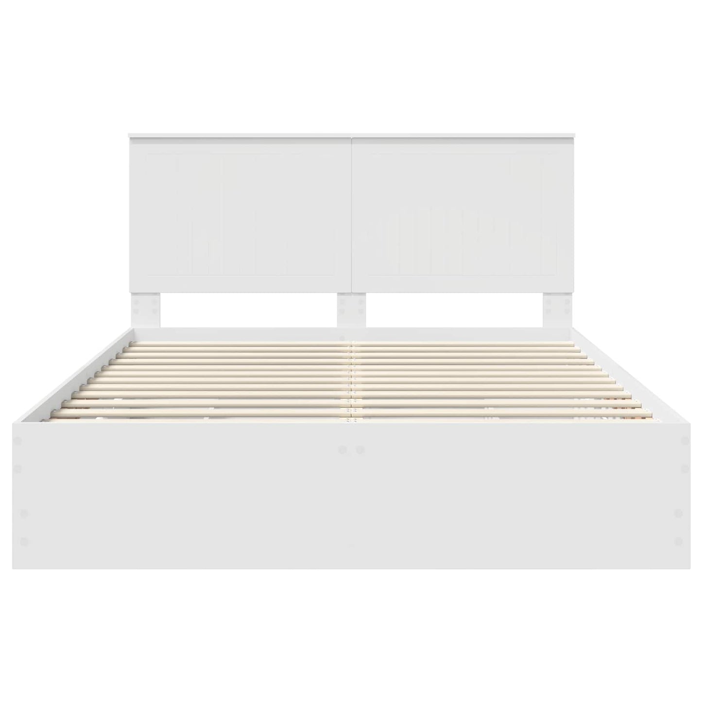 Bedframe Met Lade Met Opslag Ingenieurshout 150 x 200 cm Wit