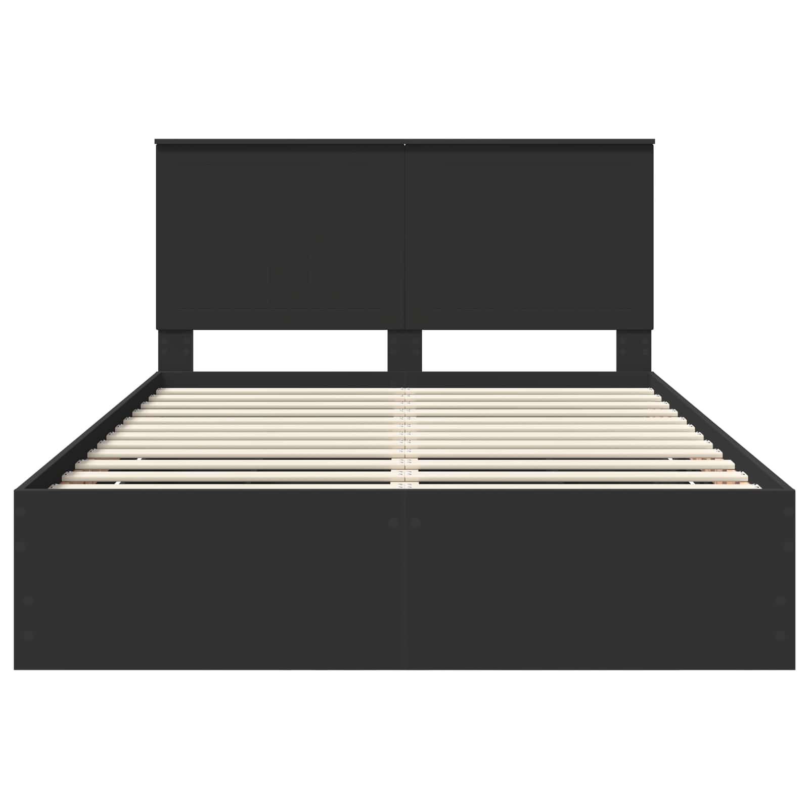 Bedframe Met Lade Met Opslag 140 X 190 Cm Ingenieurshout 140 x 200 cm Zwart