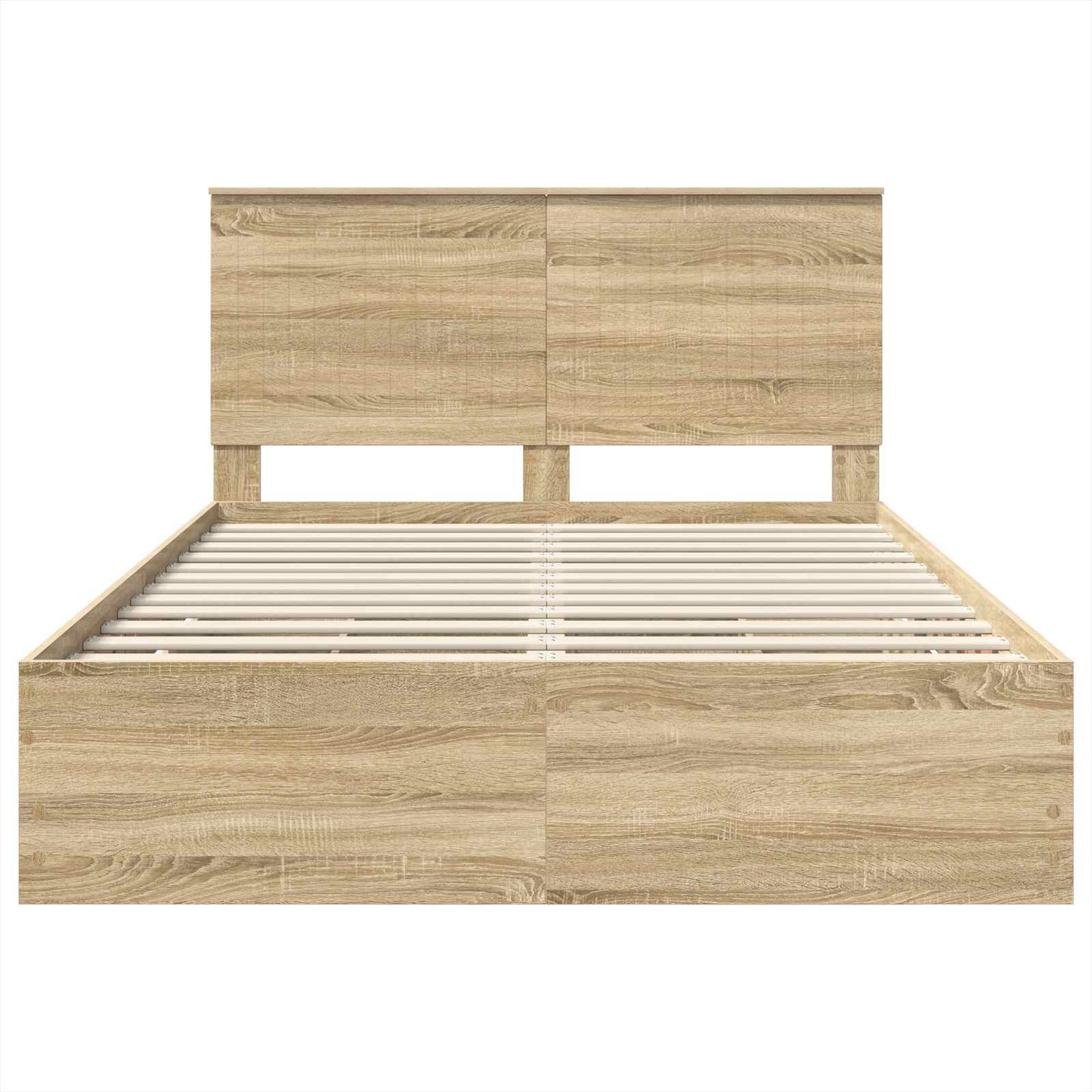 Bedframe Met Lade 140 X 190 Cm Ingenieurshout 140 x 200 cm Sonoma eiken