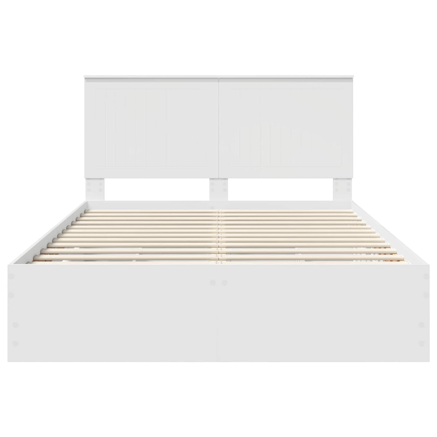 Bedframe Met Lade Met Opslag 140 X 200 Cm Ingenieurshout 140 x 190 cm Wit
