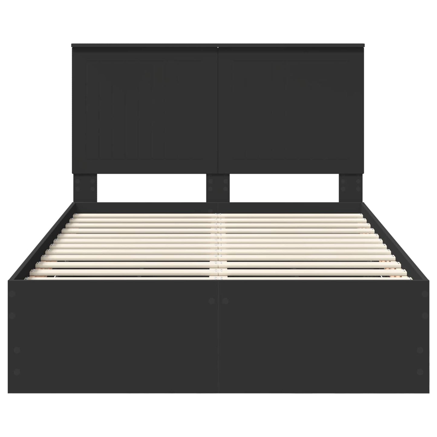 Bedframe Met Lade Met Opslag 120 X 200 Cm Ingenieurshout 120 x 190 cm Zwart