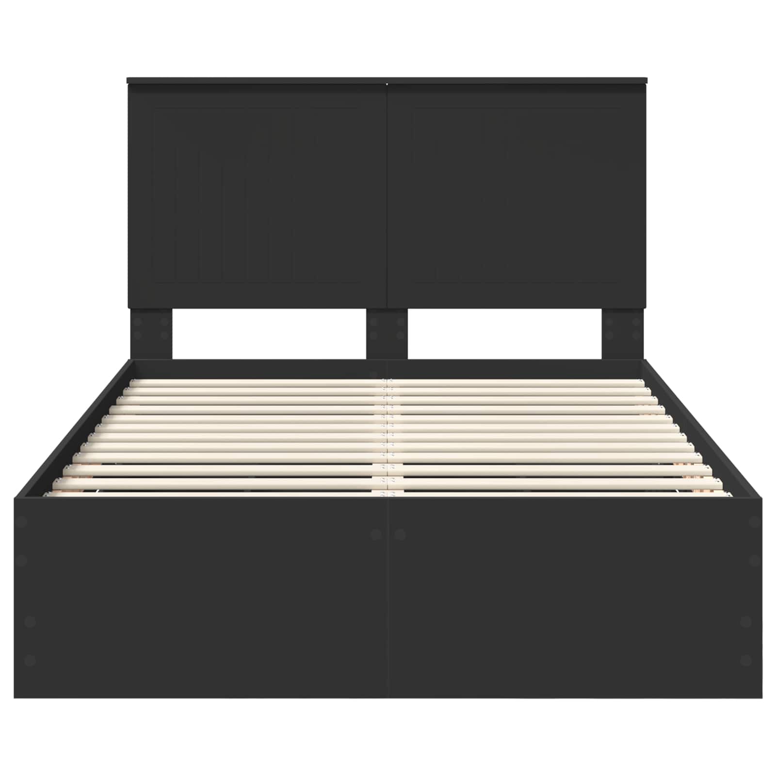 Bedframe Met Lade Met Opslag 120 X 200 Cm Ingenieurshout 120 x 190 cm Zwart