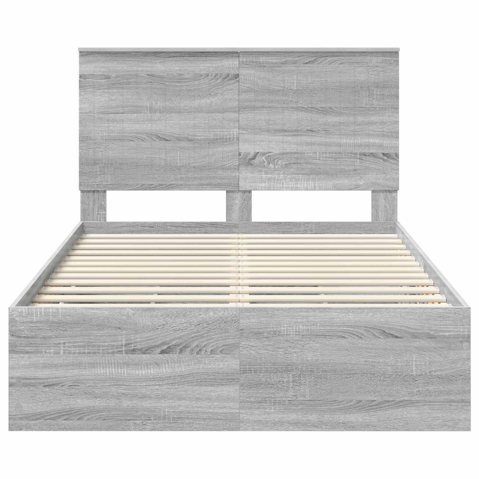 Bedframe Met Lade 120 X 200 Cm Ingenieurshout 120 x 190 cm Grijs sonoma