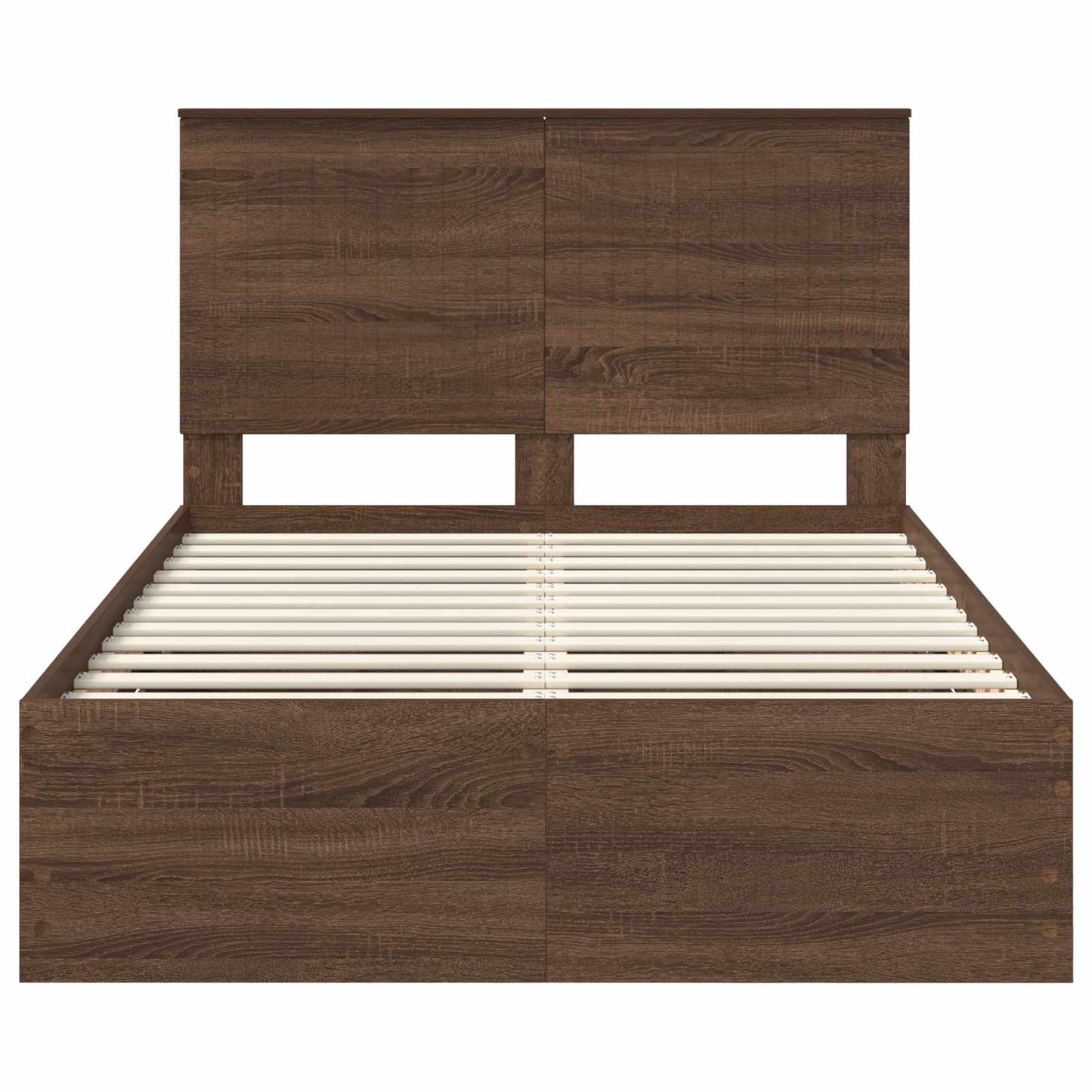 Bedframe Met Lade Bruin Eiken 120 X 200 Cm Ingenieurshout 120 x 190 cm bruin eikenkleur