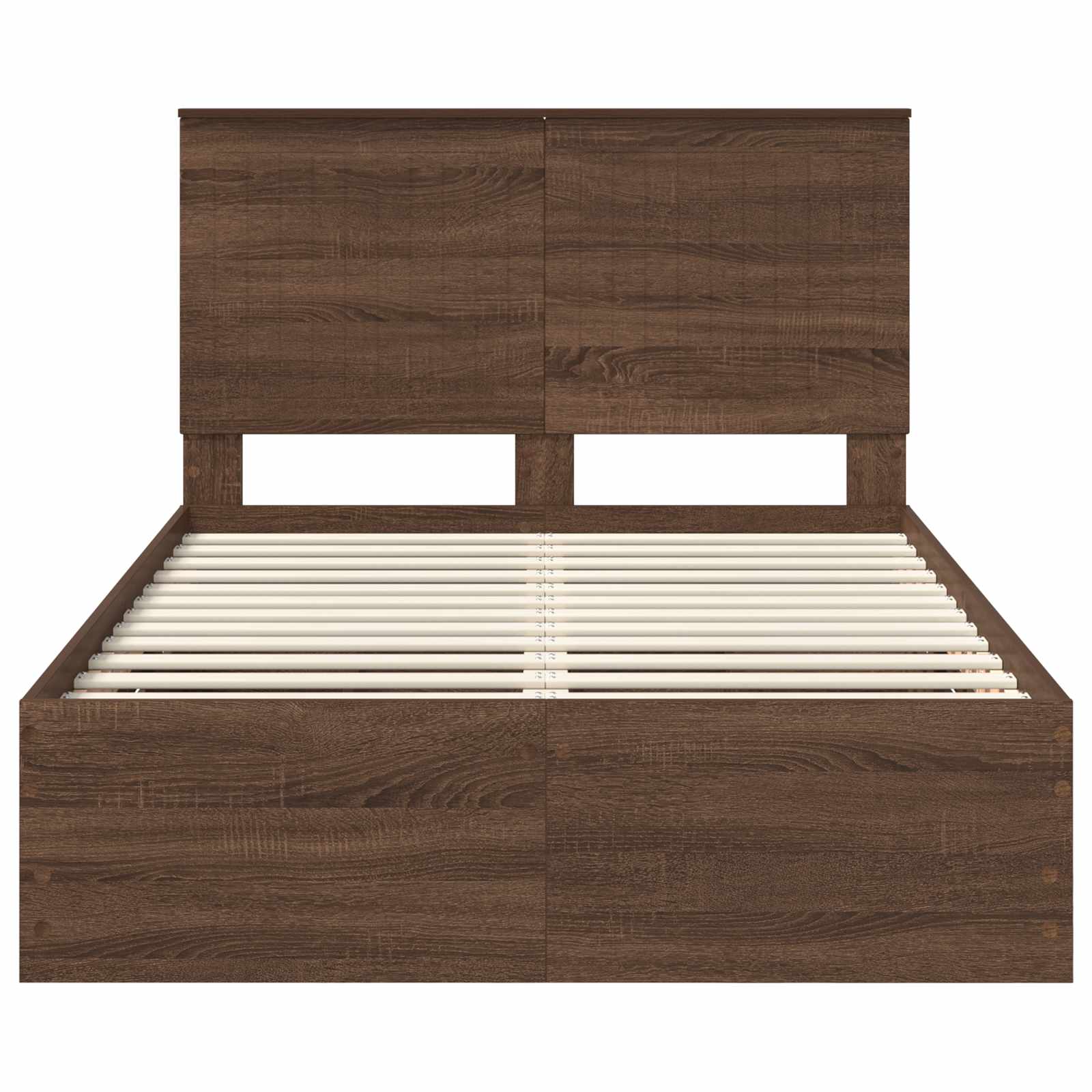 Bedframe Met Lade Bruin Eiken 120 X 200 Cm Ingenieurshout 120 x 190 cm bruin eikenkleur