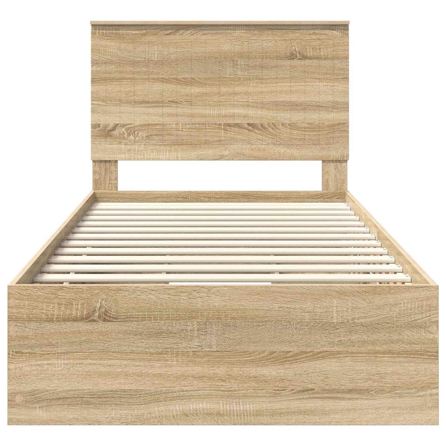 Bedframe Met Lade Ingenieurshout 100 x 200 cm Sonoma eiken