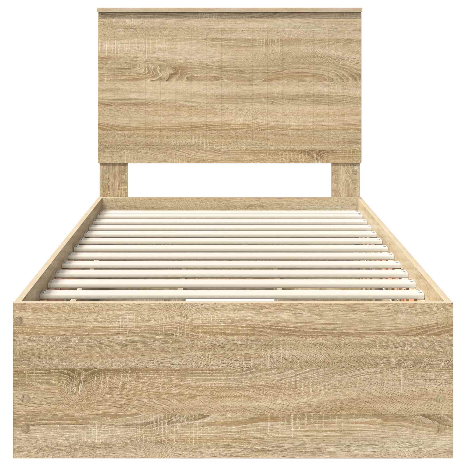 Bedframe Met Lade 90 X 190 Cm Ingenieurshout 90 x 200 cm Sonoma eiken