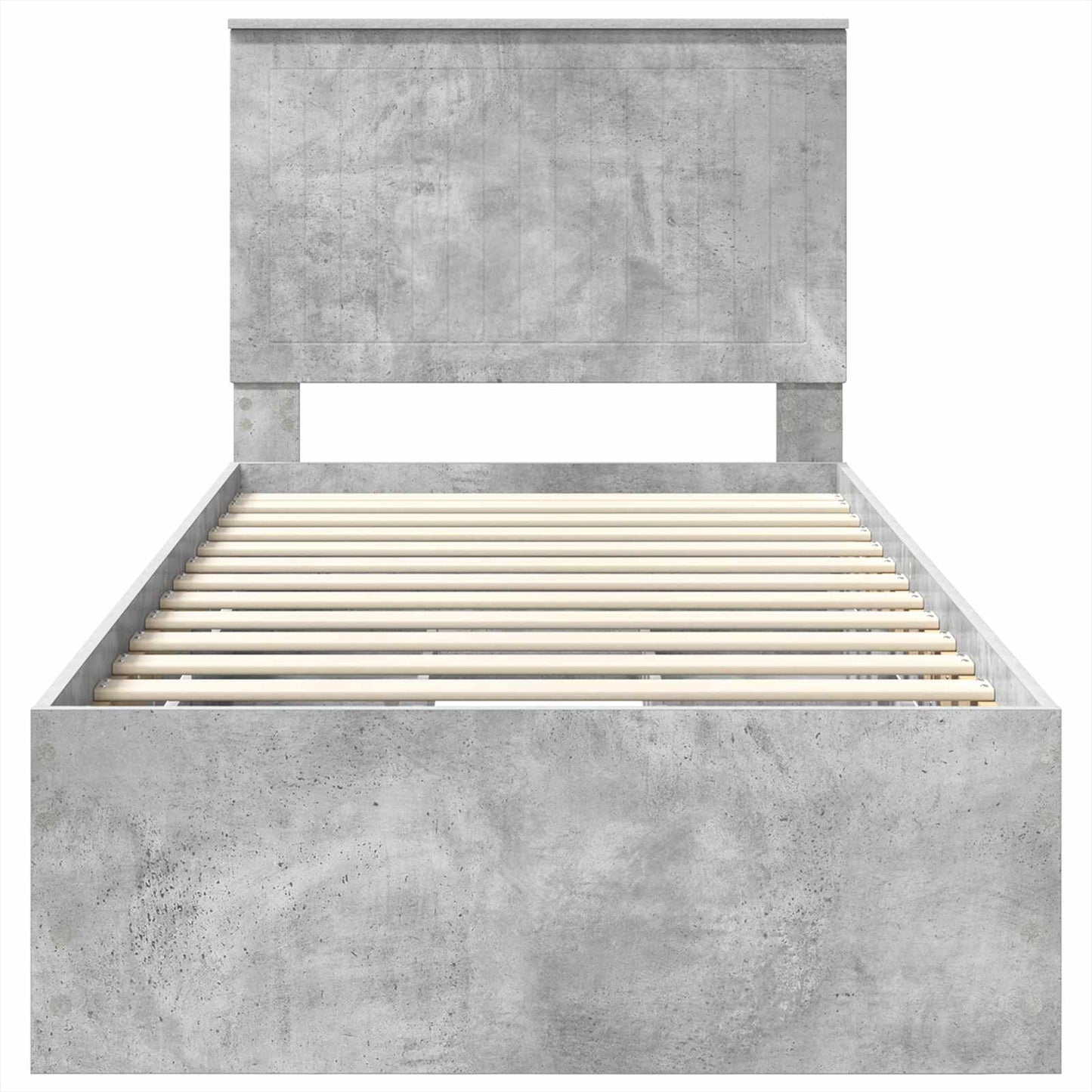 Bedframe Met Lade Beton Grijs 90 X 190 Cm Ingenieurshout 90 x 200 cm Betongrijs