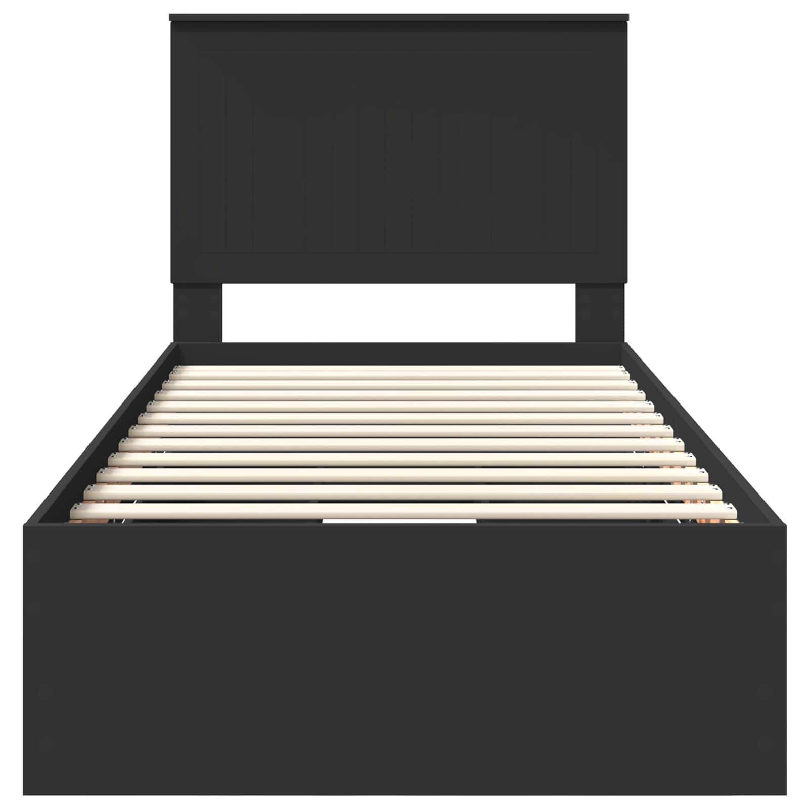 Bedframe Met Lade Met Opslag 90 X 200 Cm Ingenieurshout 90 x 190 cm Zwart
