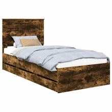 Bedframe Met Lade 90 X 200 Cm Ingenieurshout 90 x 190 cm Gerookt eiken