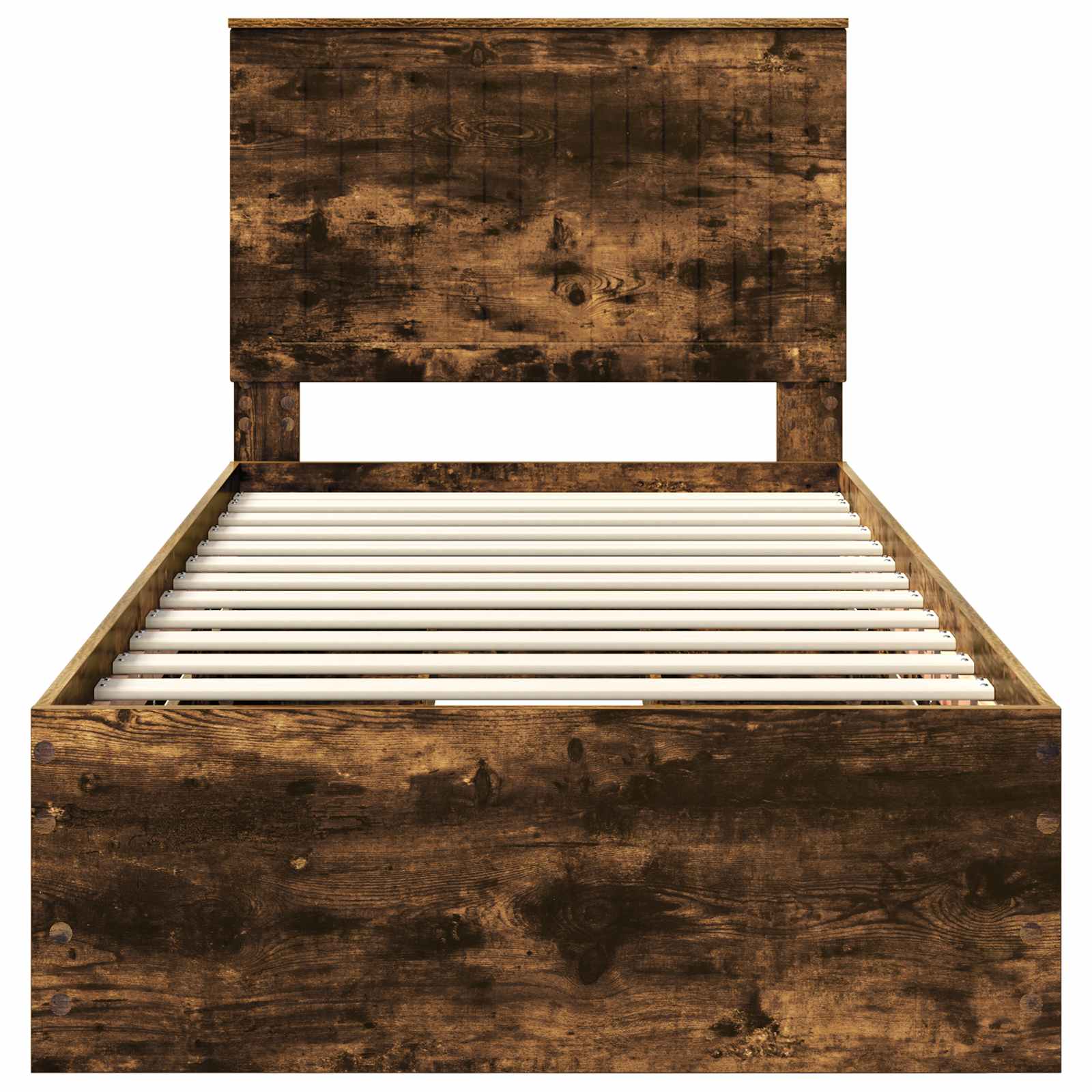 Bedframe Met Lade 90 X 200 Cm Ingenieurshout 90 x 190 cm Gerookt eiken