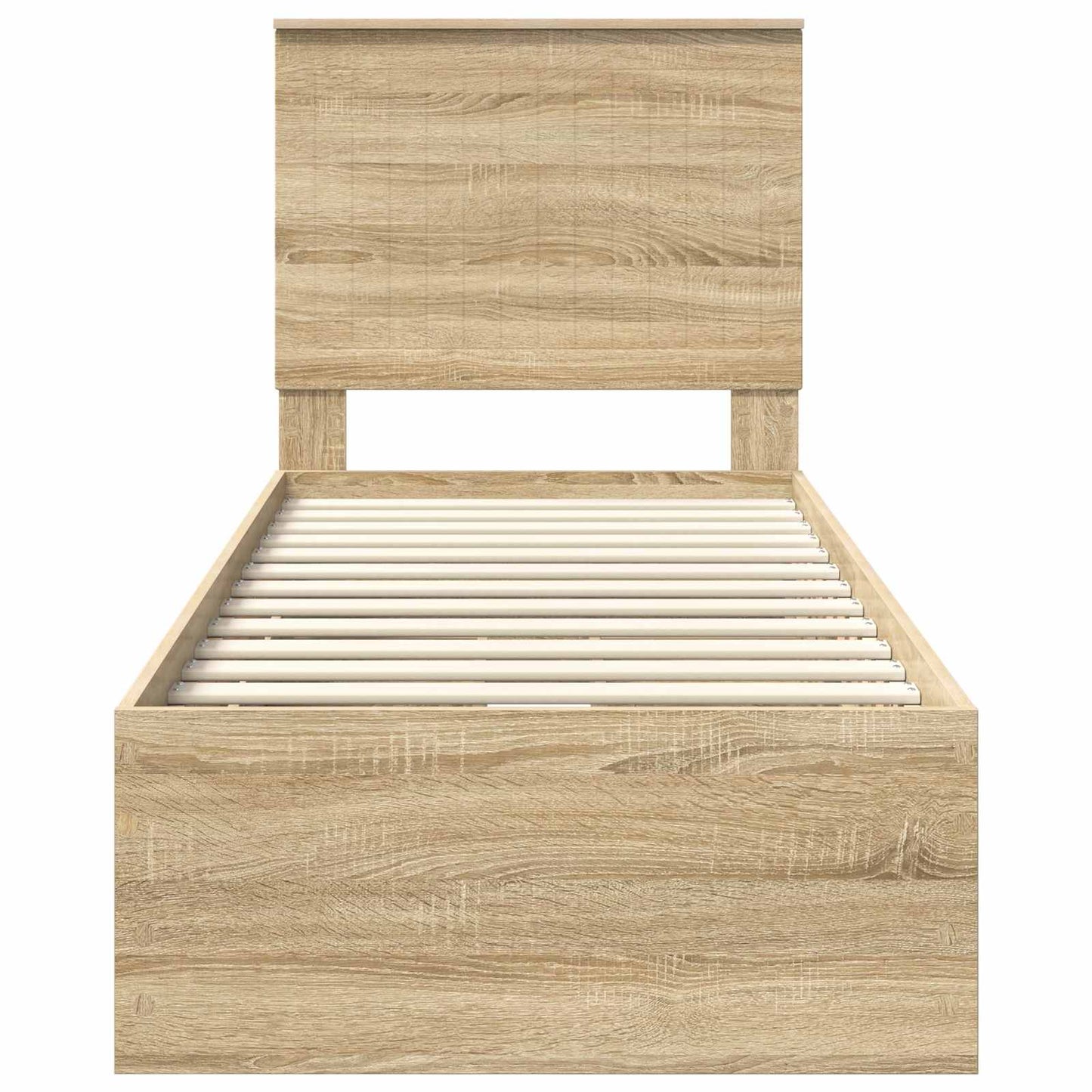 Bedframe Met Lade Ingenieurshout 75 x 190 cm Sonoma eiken