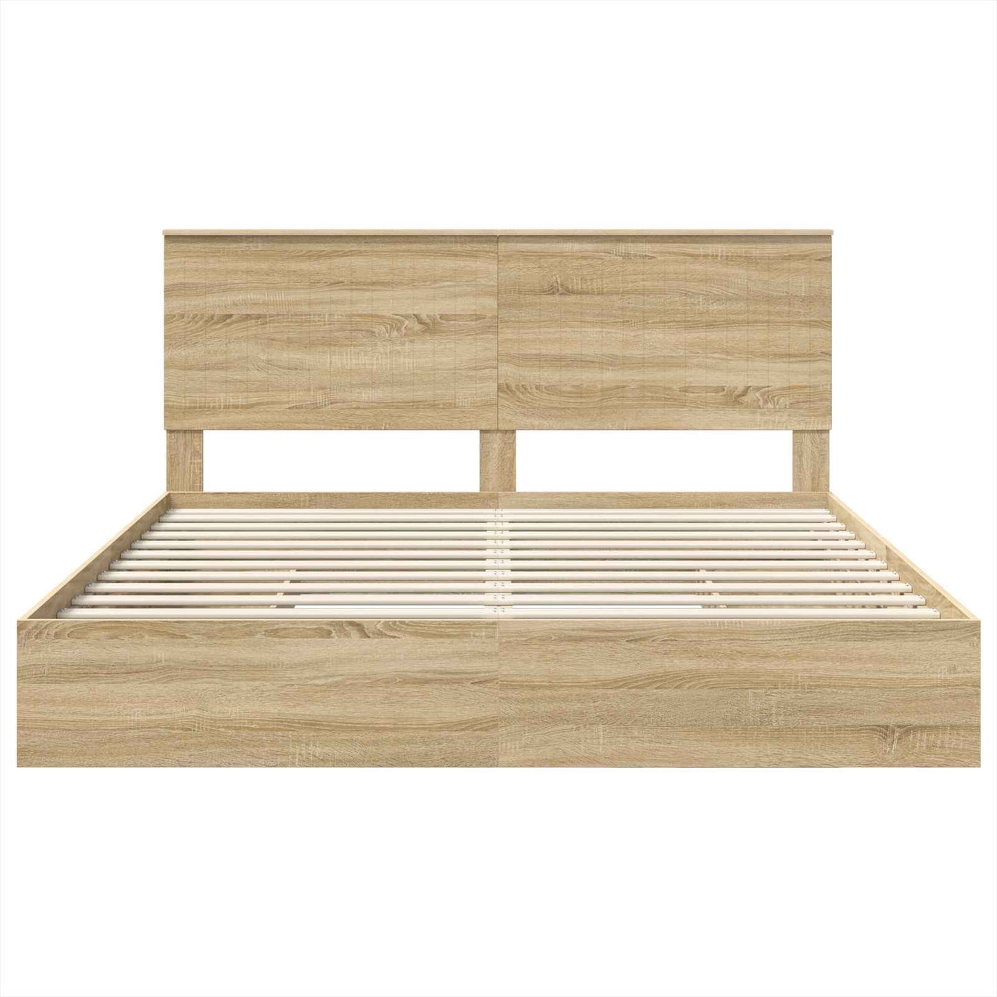 Opslag bed met lade Sonoma Eiken 180 x 200 cm Bewerkt hout