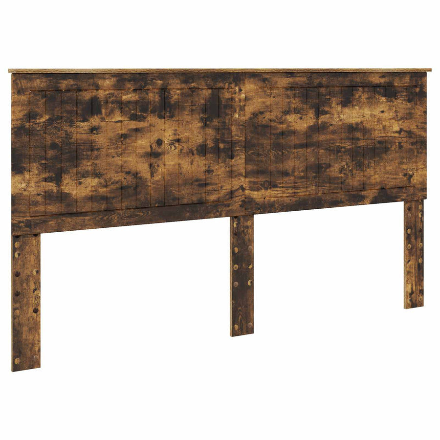 Opslag bed met lade Gerookt eiken 180 x 200 cm Bewerkt hout