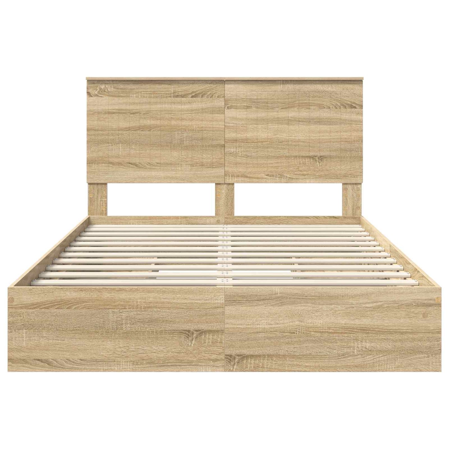 Opslag bed met lade Sonoma Eiken 140 x 200 cm Bewerkt hout