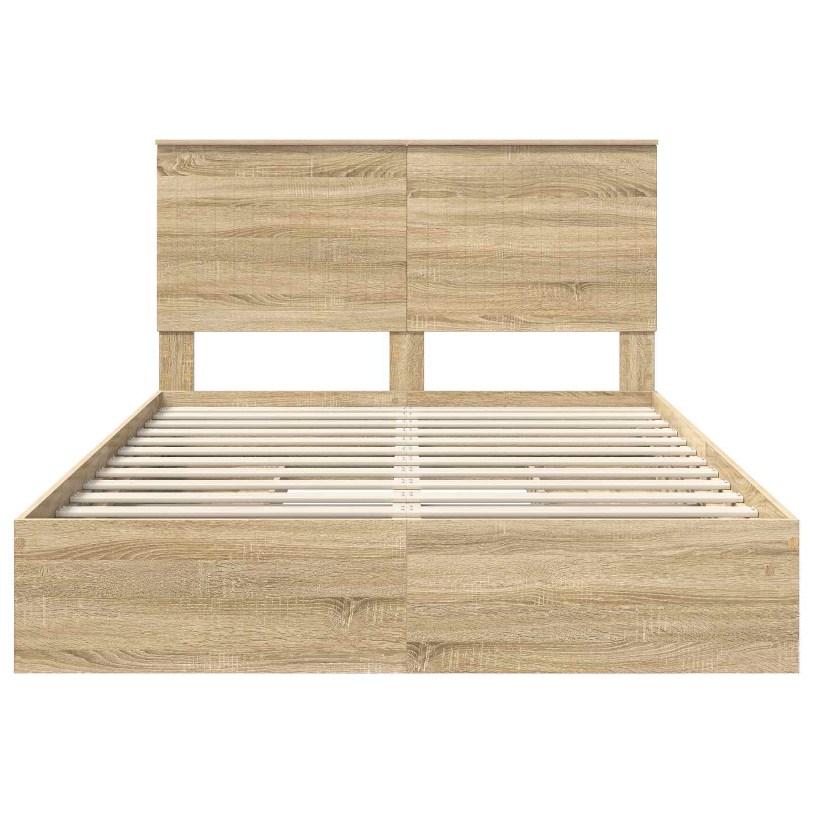 Opslag bed met lade Sonoma Eiken 140 x 200 cm Bewerkt hout