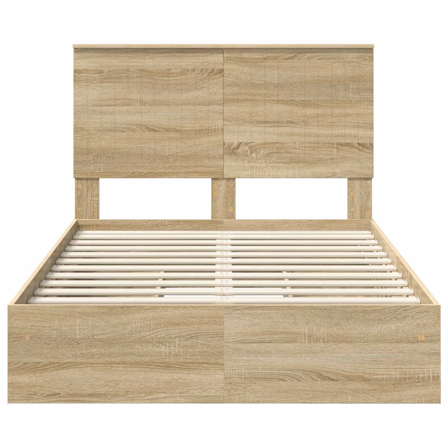 Opslag bed met lade Sonoma Eiken 120 x 200 cm Bewerkt hout