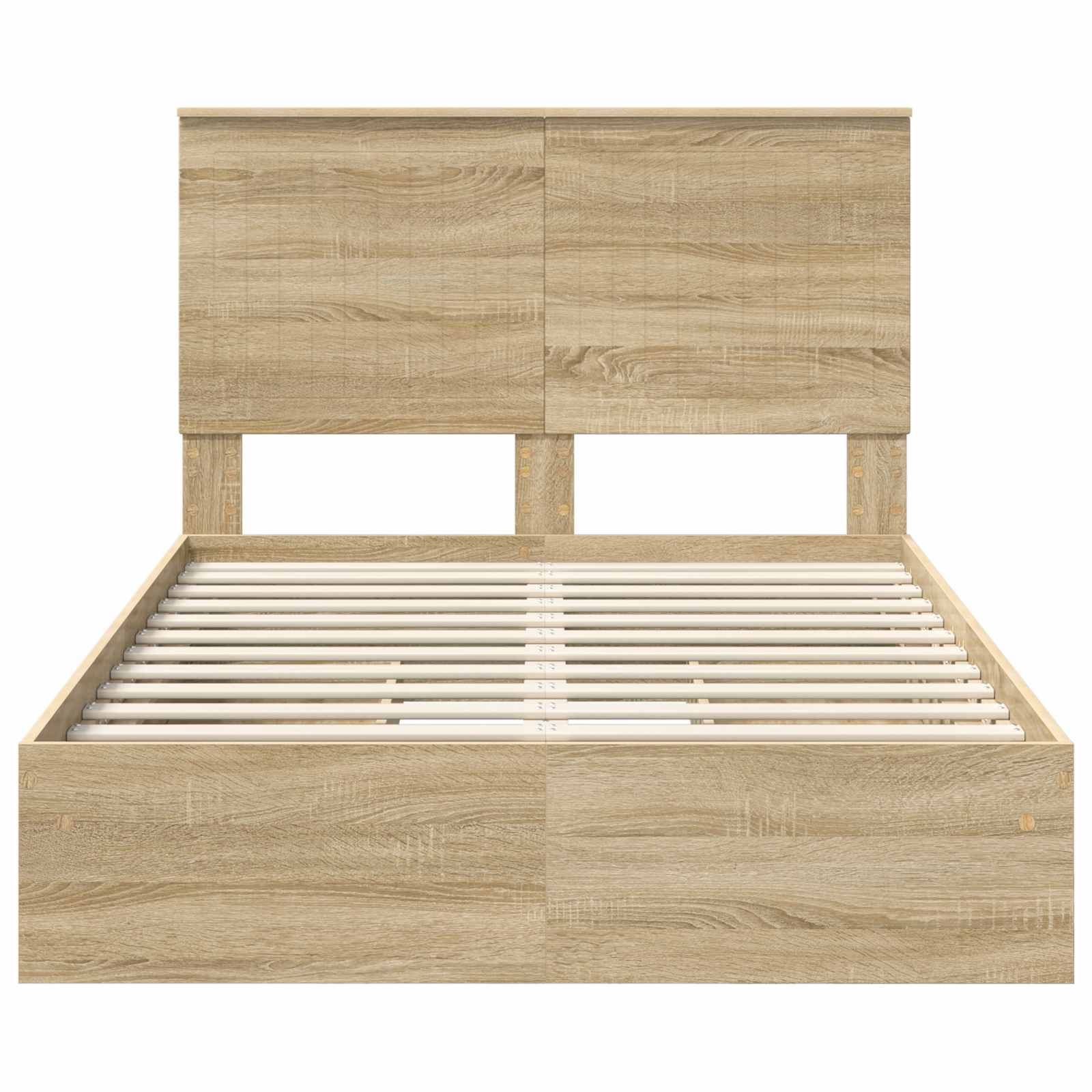 Opslag bed met lade Sonoma Eiken 120 x 200 cm Bewerkt hout