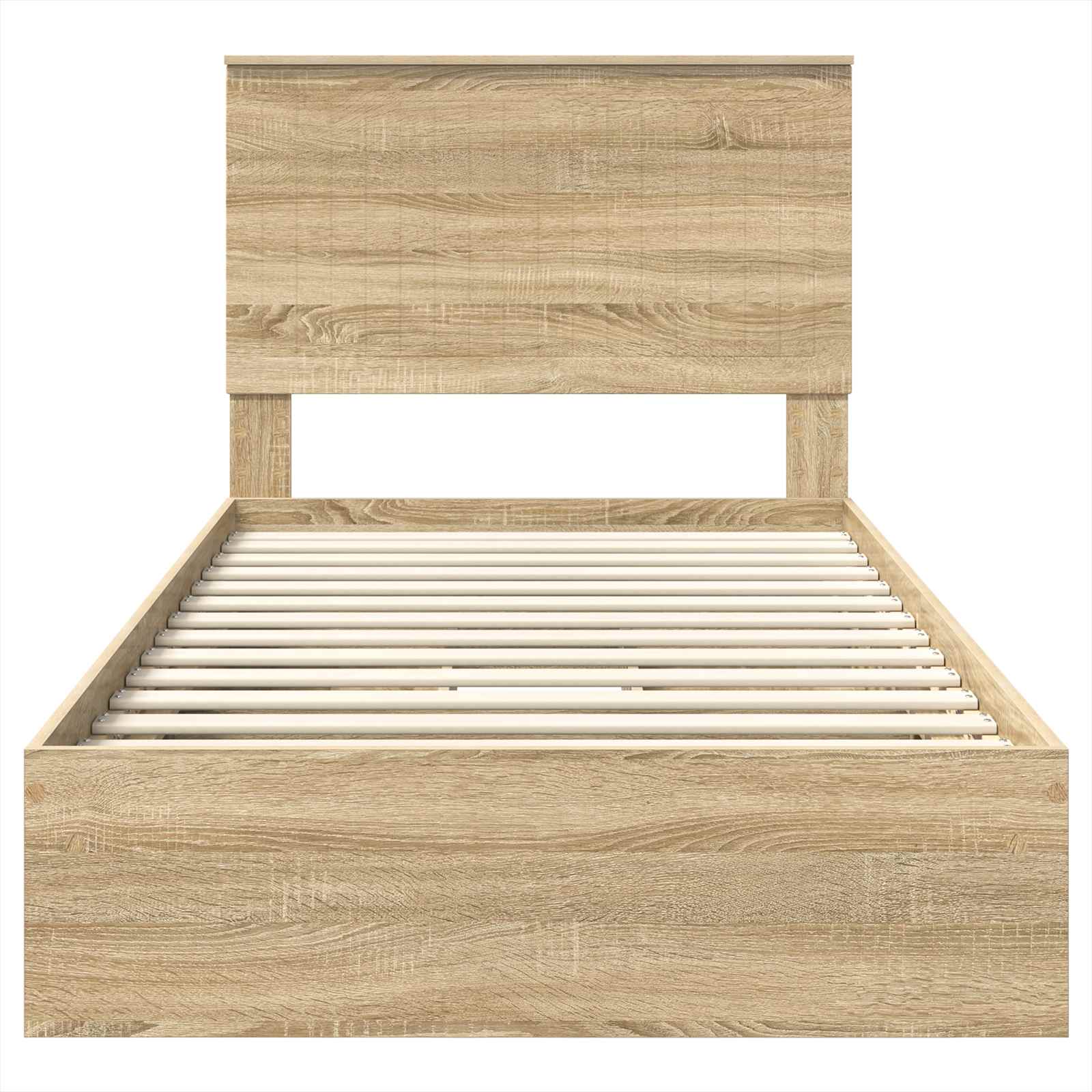 Opslag bed met lade Sonoma Eiken 100 x 200 cm Bewerkt hout