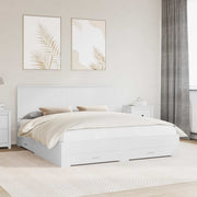Bedframe 180x200 cm wit met lade