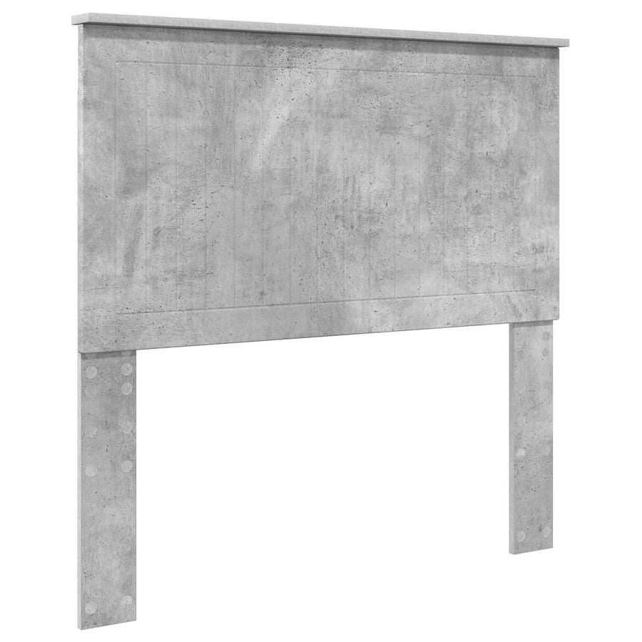 Bedframe met hoofdeinde Beton Grijs 100 x 200 cm Bewerkt hout