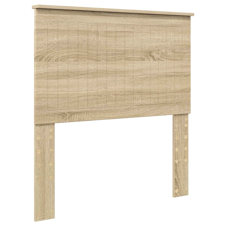 Bedframe met hoofdeinde Sonoma Eiken 90 x 200 cm Bewerkt hout