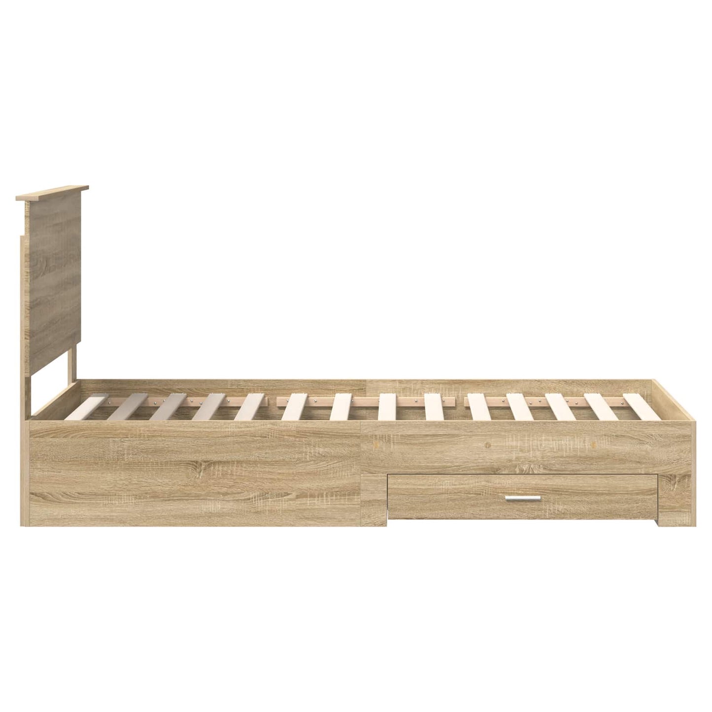 Bedframe met hoofdeinde Sonoma Eiken 90 x 190 cm Bewerkt hout