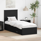 Bedframe met lade 193x78x100 cm bewerkt hout